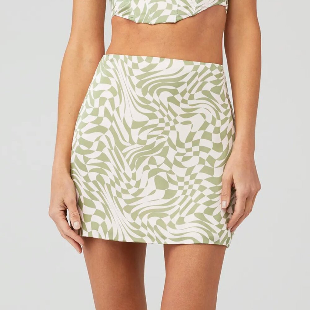 NWT For Love & Lemons Aiko Mini Skirt High Waist